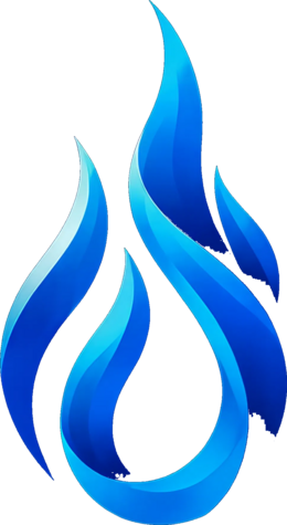 The Blue Flame logo